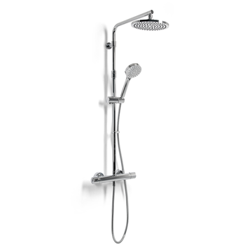 Intatec Trade-Tec TR20020CP Dual Outlet Thermostatic Bar Shower And Fast Fix Brackets Chrome