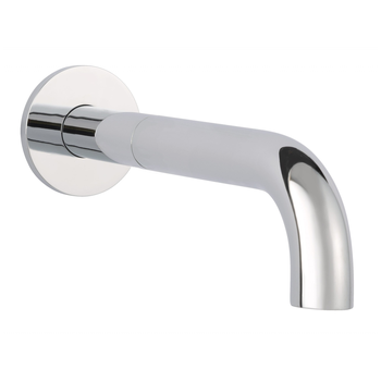 Just Taps Florence 55439 195mm Bath Spout with Flange Chrome
