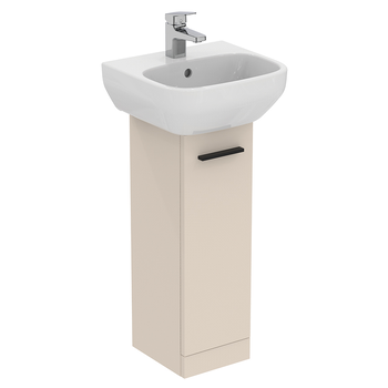 Ideal Standard I.Life A T5266NF 230mm Pedestal Washbasin Unit With 1 Door Sand Beige Matt