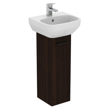 Ideal Standard I.Life A T5266NW 230mm Pedestal Washbasin Unit With 1 Door Coffee Oak