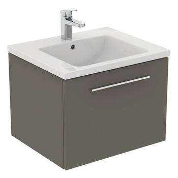 Ideal Standard I.Life T5269NG 600mm Vanity Unit 1 Drawer Quartz Grey Matt