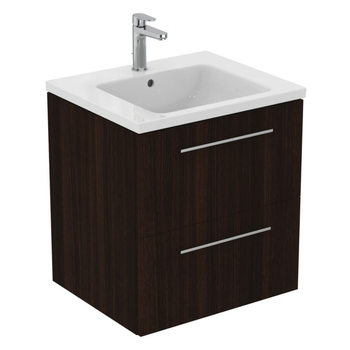 Ideal Standard I.Life B T5270NW 600mm Vanity Unit 2 Drawers Coffee Oak