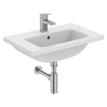 Ideal Standard I.Life S T459001 600mm Compact Vanity Washbasin 1 Taphole