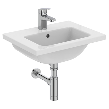 Ideal Standard I.Life S T459101 500mm Compact Vanity Washbasin 1 Taphole