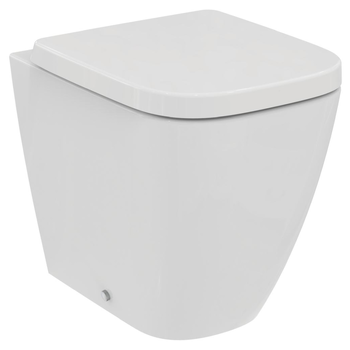 Ideal Standard I.Life S T519701 Compact Back To Wall WC Bowl With Horizontal Outlet And RimLS + Technology