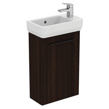 Ideal Standard I.Life S T5296NW 410mm Guest Washbasin Unit With 1 Door Coffee Oak