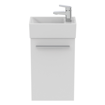 Ideal Standard I.Life S T5302DU 350mm Guest Washbasin Unit With 1 Door Matt White