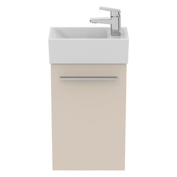 Ideal Standard I.Life S T5302NF 350mm Guest Washbasin Unit With 1 Door Sand Beige Matt
