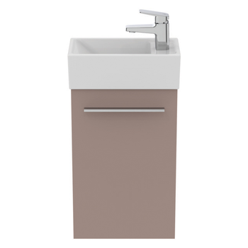 Ideal Standard I.Life S T5302NH 350mm Guest Washbasin Unit With 1 Door Greige Matt