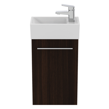 Ideal Standard I.Life S T5302NW 350mm Guest Washbasin Unit With 1 Door Coffee Oak