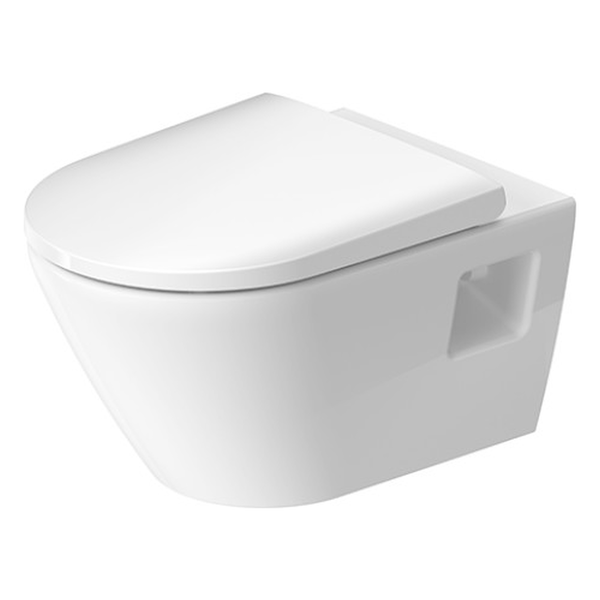 Duravit | D-Neo | 25780900001 | 370x540 Wall Hung Toilet Pan | Wondergliss White