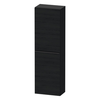 Duravit D-Neo DE1318RBD160000 400x1320 Right Hand 1 Door Wall Unit Black Oak with black handles