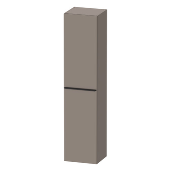 Duravit D-Neo DE1328LBD430000 400x1760 Left Hand 1 Door Wall Unit Matt Basalt with black handles