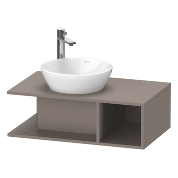Duravit D-Neo DE491804343 800x260 1 Shelf Vanity Unit Matt Basalt