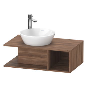 Duravit D-Neo DE491807979 800x260 1 Shelf Vanity Unit Natural Walnut