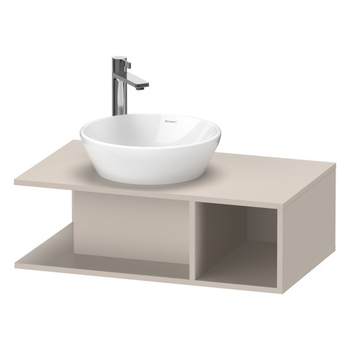 Duravit D-Neo DE491809191 800x260 1 Shelf Vanity Unit Taupe