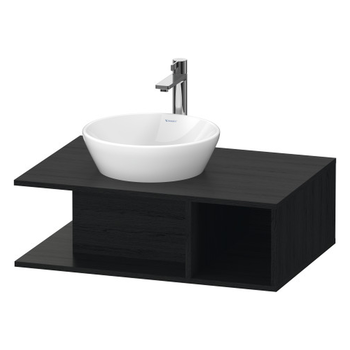 Duravit D-Neo DE492801616 800x260 1 Shelf Vanity Unit Black Oak
