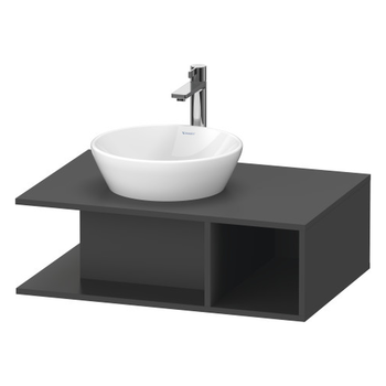 Duravit D-Neo DE492804949 800x260 1 Shelf Vanity Unit Matt Graphite