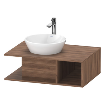 Duravit D-Neo DE492807979 800x260 1 Shelf Vanity Unit Natural Walnut