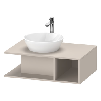 Duravit D-Neo DE492809191 800x260 1 Shelf Vanity Unit Taupe