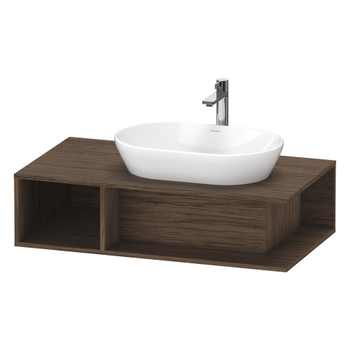 Duravit D-Neo DE495902121 1000x260 1 Shelf Vanity Unit Dark Walnut