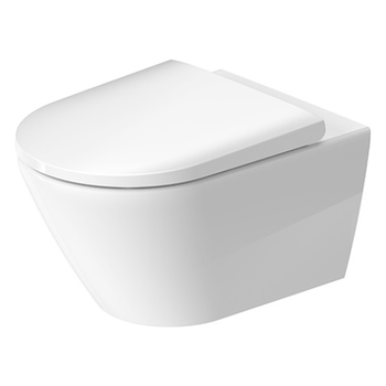Duravit D-Neo 45770900A1 Wall Mounted Rimless Toilet Set with Durafix