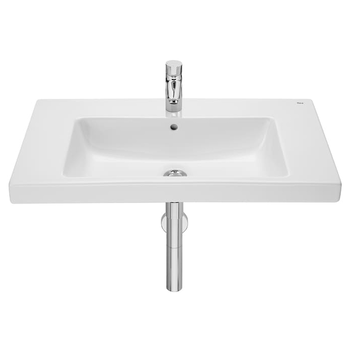 Roca The Gap A3270M0004 800x460 1 Tap Hole Wall Mounted Basin White