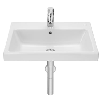 Roca The Gap A3270M1000 600x460 1 Tap Hole Wall Mounted Basin White