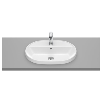 Roca The Gap A3270Y6000 550x400 1 Tap Hole Inset Basin White