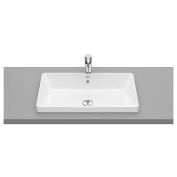 Roca The Gap A3270Y8000 600x370 No Tap Hole Inset Basin White