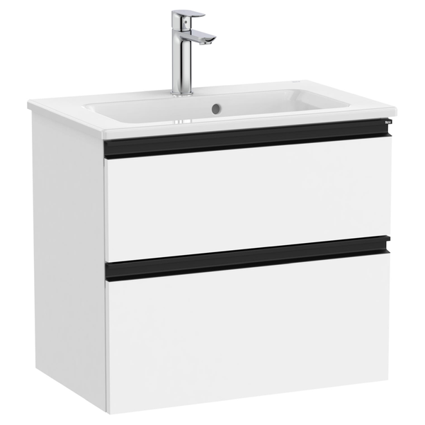 Roca | The Gap | A851495509 | 605x380 Vanity Unit & Basin | Matt White