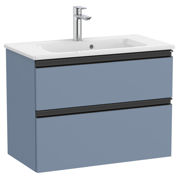 Roca | The Gap | A851496548 | 705x380 Vanity Unit & Basin | Matt Blue