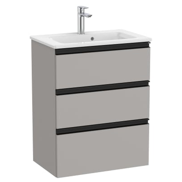 Roca | The Gap | A851498547 | 605x380 Vanity Unit & Basin | Matt Grey