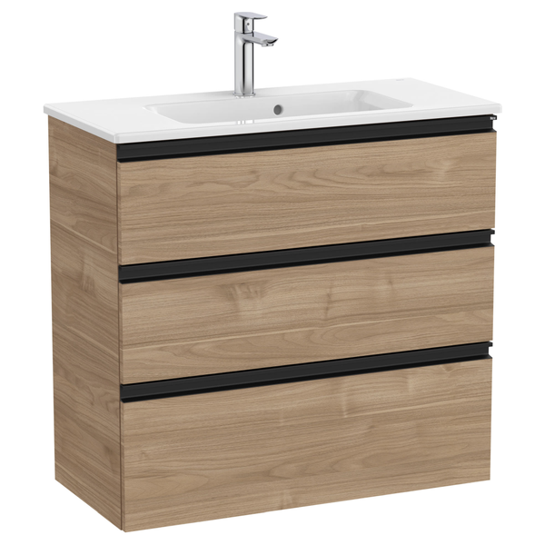 Roca | The Gap | A851499517 | 805x380 Vanity Unit & Basin | Walnut