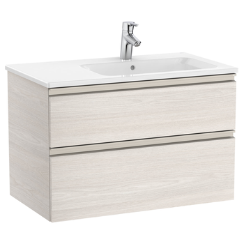 Roca The Gap A857401434 805x537 Right Hand 2 Drawers Vanity Unit Nordic Ash