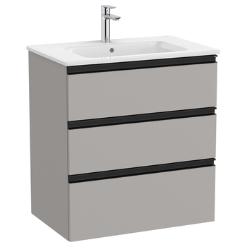 Roca The Gap A857405547 705x763 3 Drawers Vanity Unit Matt Grey