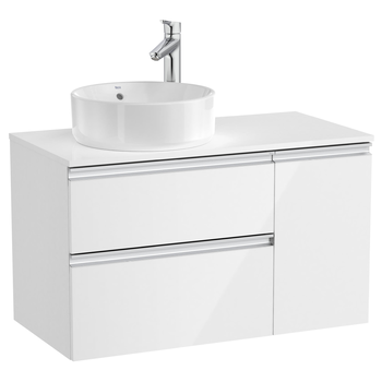 Roca The Gap A857421509 Matt White 900x460 Worktop