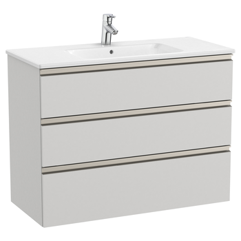 Roca The Gap A857725447 1005x763 3 Drawers Vanity Unit Grey Anthracite