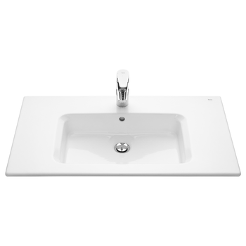 Roca The Gap A3279A4000 805x460 1 Tap Hole Inset Basin White