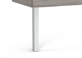 Roca The Gap A816826339 Set of two optional legs Aluminium finish
