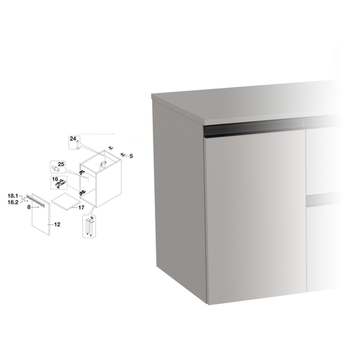 Roca The Gap A857417547 300x453 1 Door Aux Unit Matt Grey