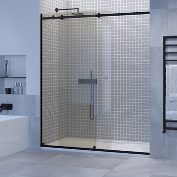 Shower Lab View 30 VR30S120V 1200mm Slider Door Matt Black H8