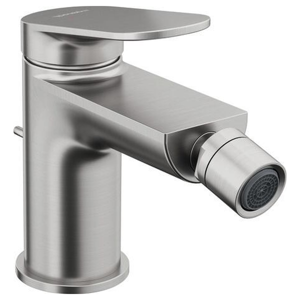Duravit | Wave | WA2400001070 | Bidet Mixer | Stainless Steel