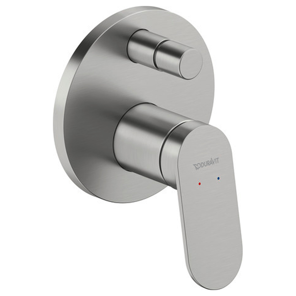 Duravit | Wave | WA4210008070 | Bath Shower Mixer | Stainless Steel