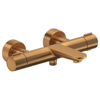 Duravit Wave WA5220000004 Thermostatic Bath Mixer For Exposed Installation Brushed Bronze