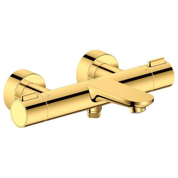 Duravit Wave WA5220000034 Thermostatic Bath Mixer For Exposed Installation Polished Gold