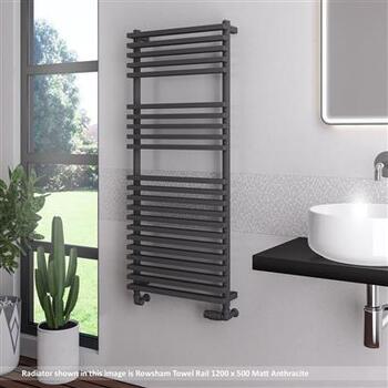 Eastbrook Rowsham 89.1394 800 x 500mm Towel Rail Matt Anthracite