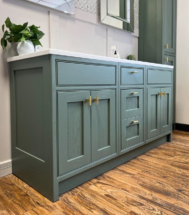 Vanity Hall IF101600 In-Frame Basin Unt 1600x545mm Smoked Green