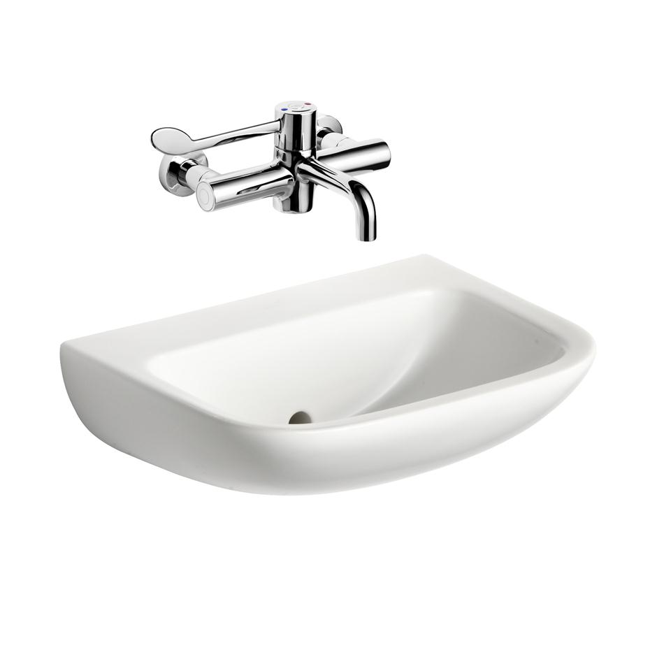 Armitage Shanks Contour 21 S215401 No Tap Hole Wall Mounted Basin 500mm