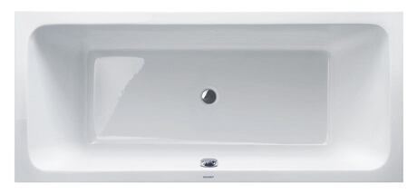 Duravit D-Code 700101 Bath 1800 x 800mm 2 back rest with central waste